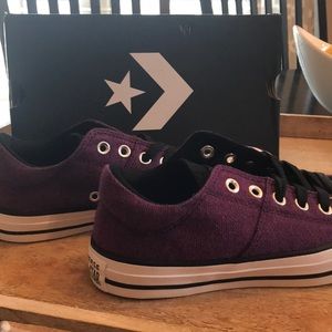 Converse purple low tops